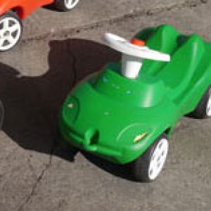 Parcour mit Bobbycars